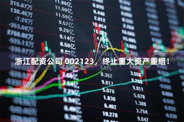 浙江配资公司 002123，终止重大资产重组！